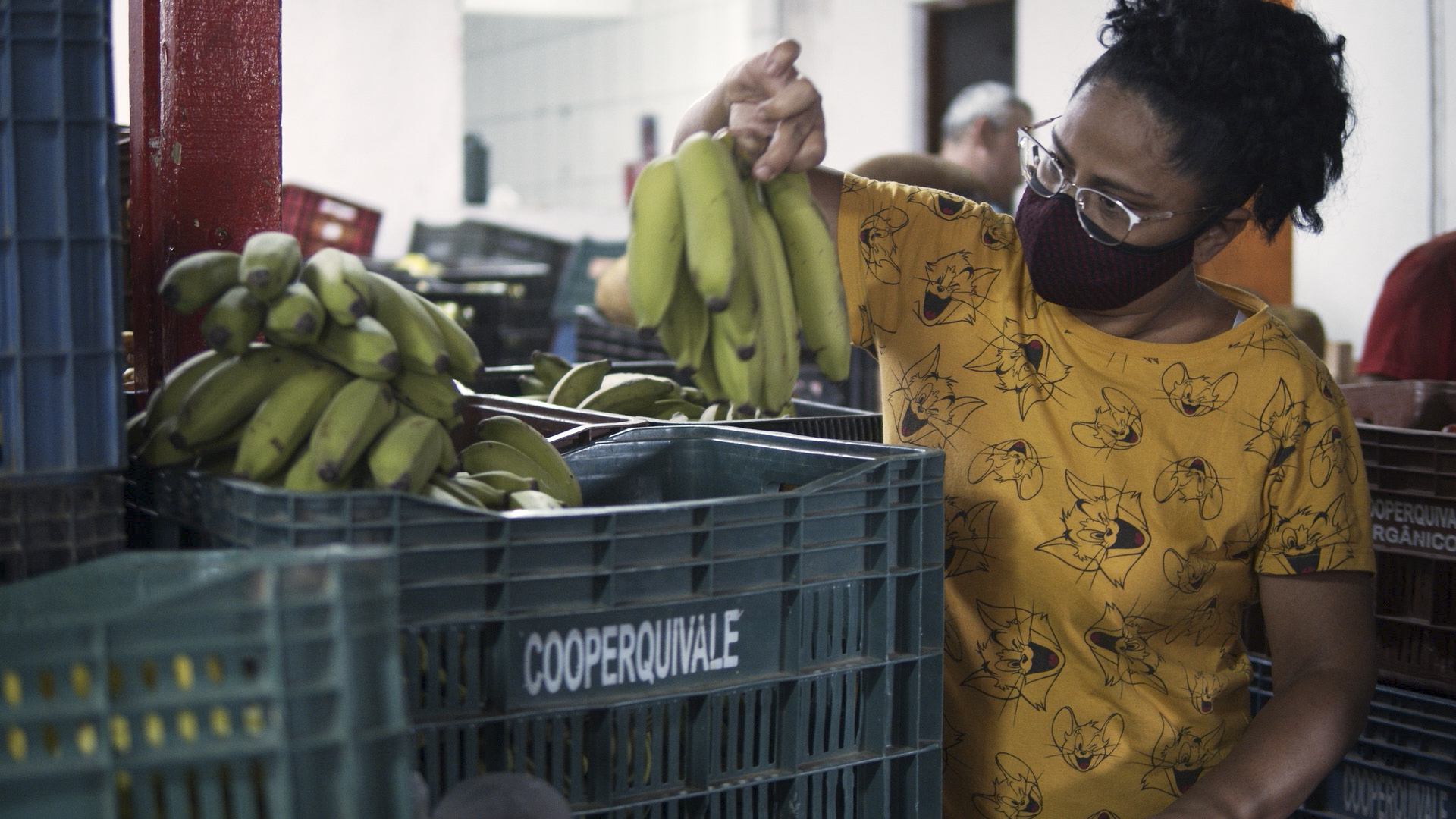 Distribution of organic food, produced by the quilombolas of Vale do Ribeira (SP), to families in São Remo|Manoela Meyer/ISA