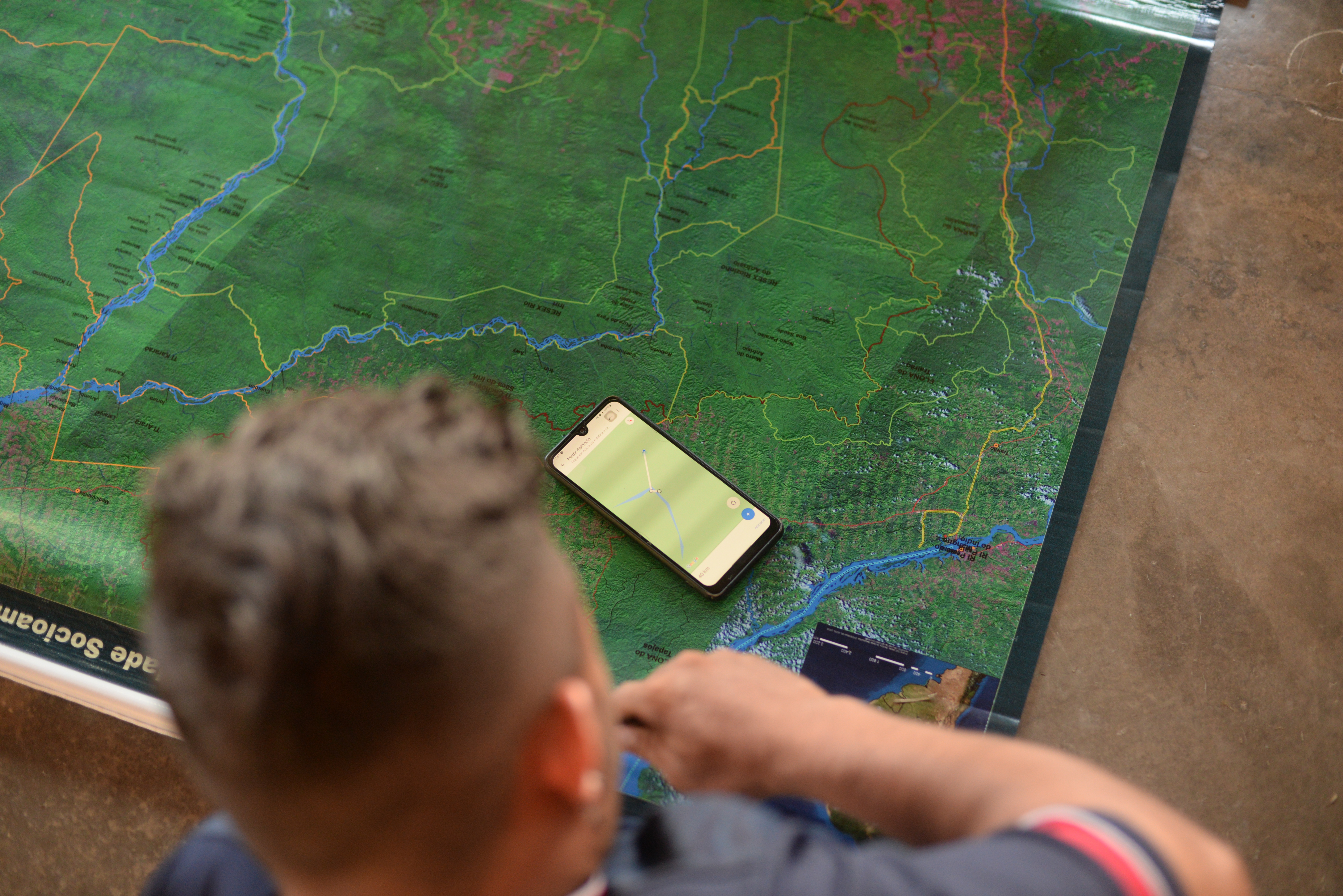 Estudante da Terra do Meio durante Curso de Gestão Territorial|Natalia Guerrero