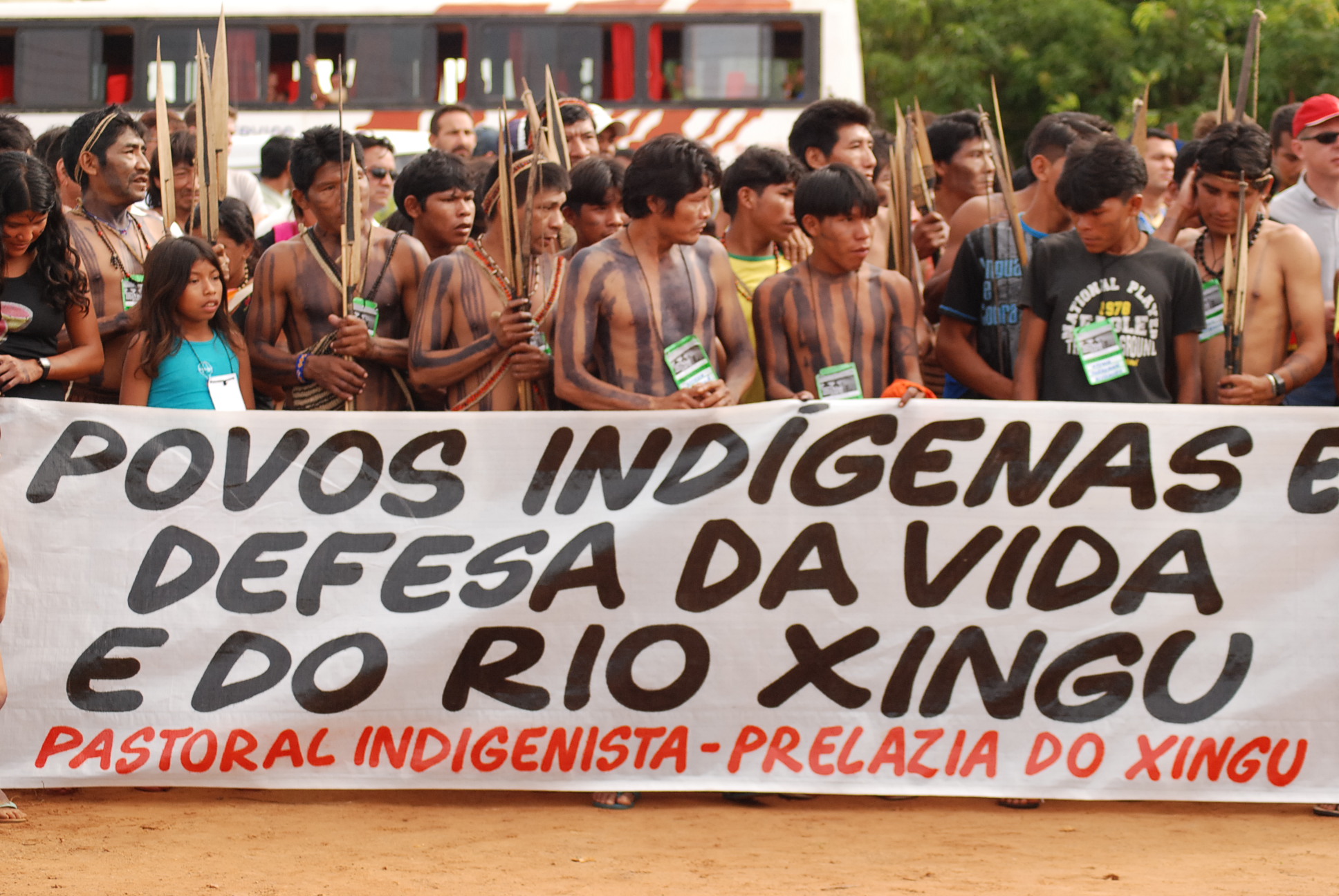 Ato público às margens do Xingu no encerramento do Encontro Xingu Vivo para Sempre, em Altamira, Pará|Raul Silva Telles do Valle/ISA