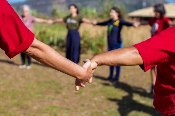 Foto tirada durante o II Encontro do Redário, que aconteceu na Aldeia Multiétnica em Alto Paraíso – GO, entre os dias 29 de maio a 5 de julho de 2023