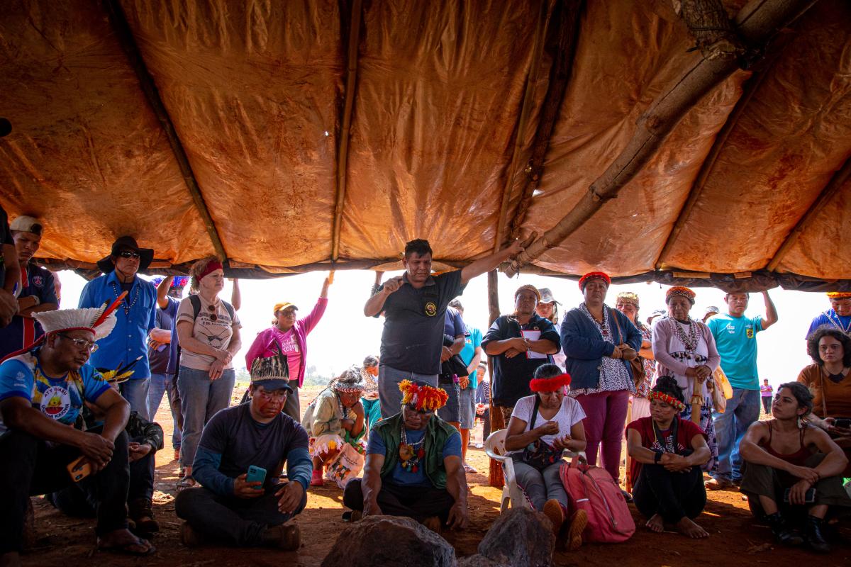 comitiva em território guarani kaiowa