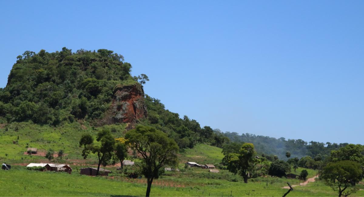 Casas no entorno do Cerro Marangatu, na TI Ñande Ru Marangatu, em 2019 | Tatiane Klein / RAIS