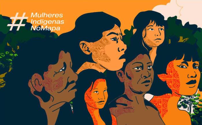mapa de organizações de mulheres indígenas