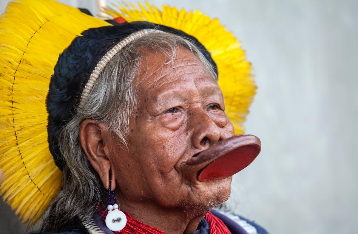 Foto do Cacique Raoni