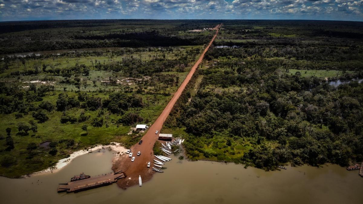 Na foto, região da balsa na Terra Indígena Capoto-Jarina